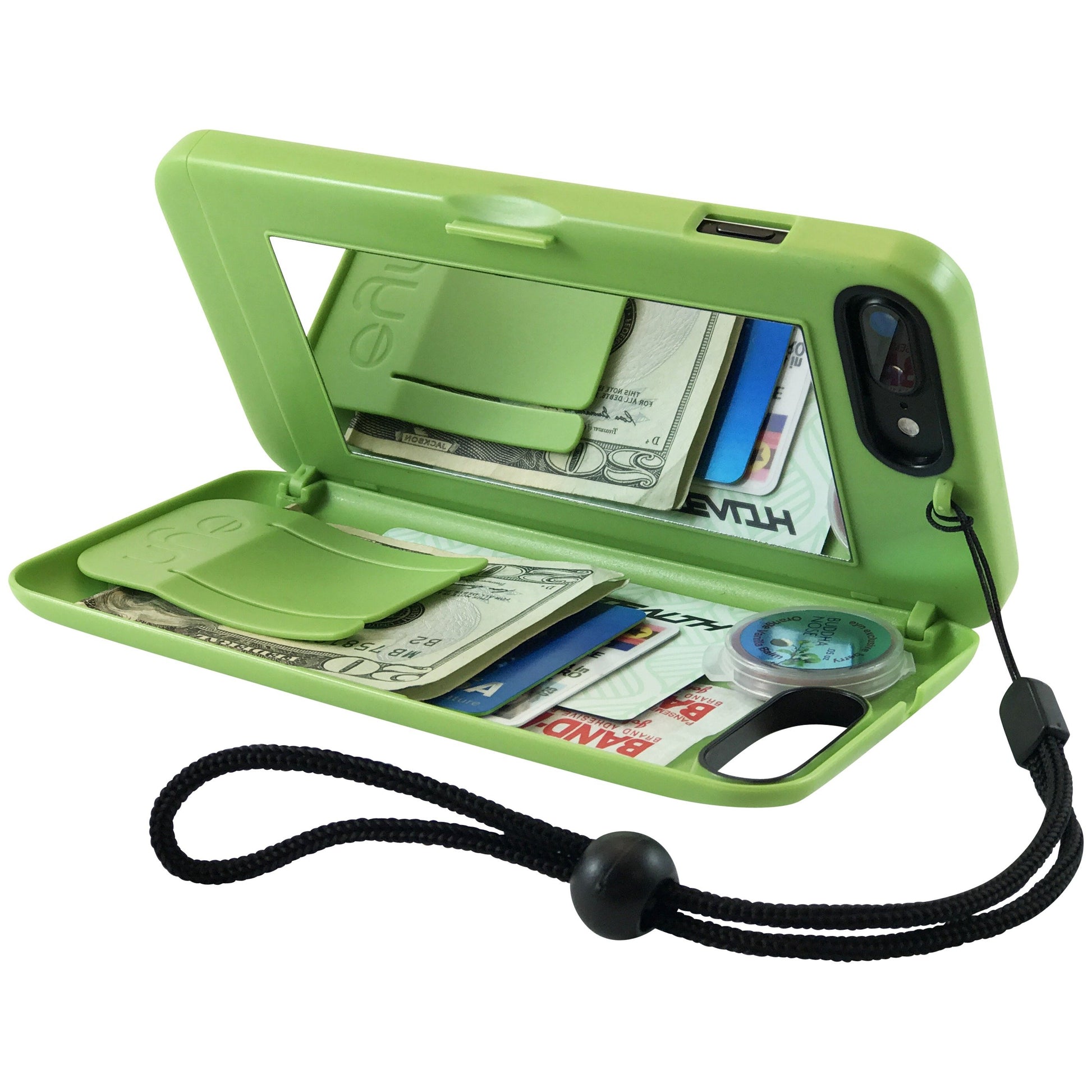 wallet case for iPhone 7 - green - eyn