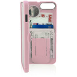 wallet case for iPhone 7 - pink - eyn
